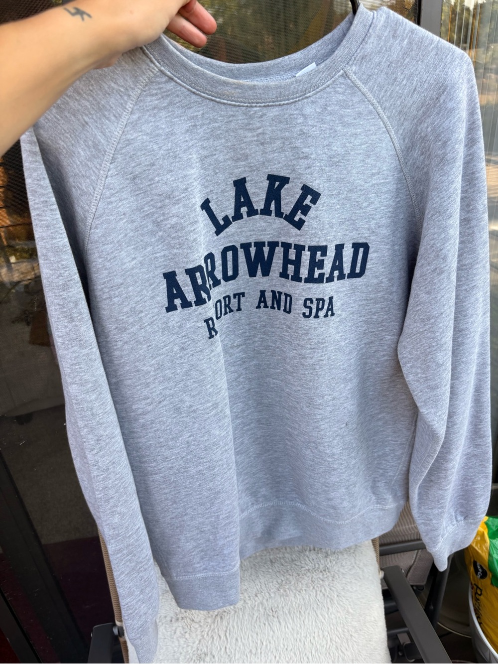🩶 lake arrowhead grey crewneck sweatshirt 🩶